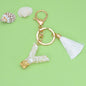 Tassel Letter Keychain A to Z Resin Initial Charm 54