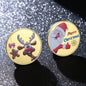 Christmas Santa Claus and Elk Novelty Coin Holiday Gift 3