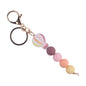 Hot Air Balloon Silicone Bead Keychain with Lobster Clasp Charm 6