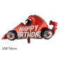 Racing Car and Tire Foil Balloon Set Birthday Party Decoration 5pcs 15