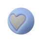 50pcs 15mm Heart Star Silicone Beads Solid Color 8