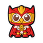 20Pcs Silicone Focal Beads Cartoon Owl Super Hero Front Facing 4