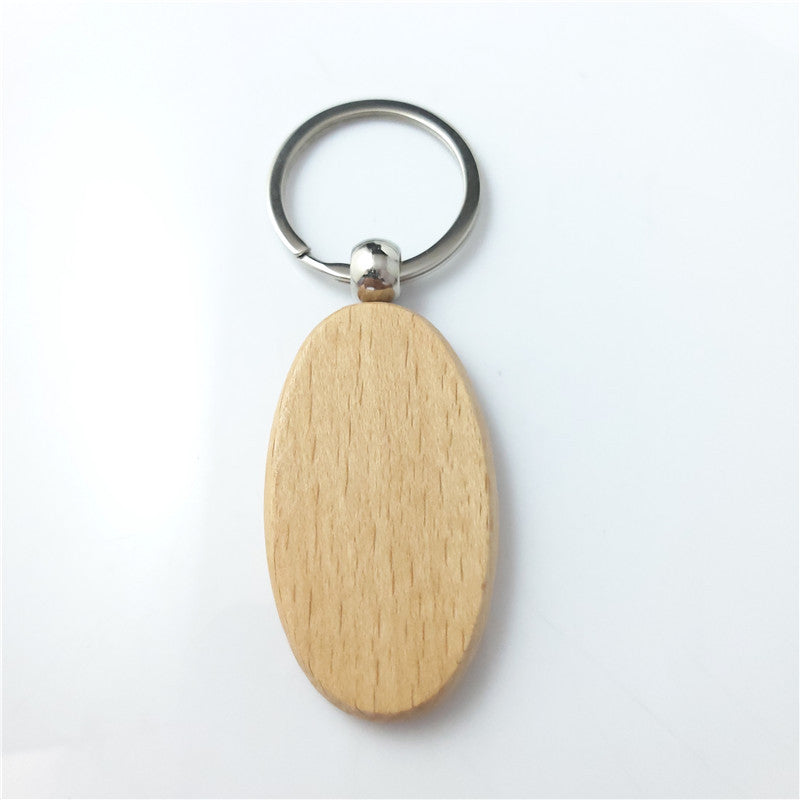 Wooden Beech Wood Keychain Blank Various Shapes for DIY 5