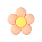 Silicone Focal Beads Flower Children Smiling Face with Rose Red Flower 13