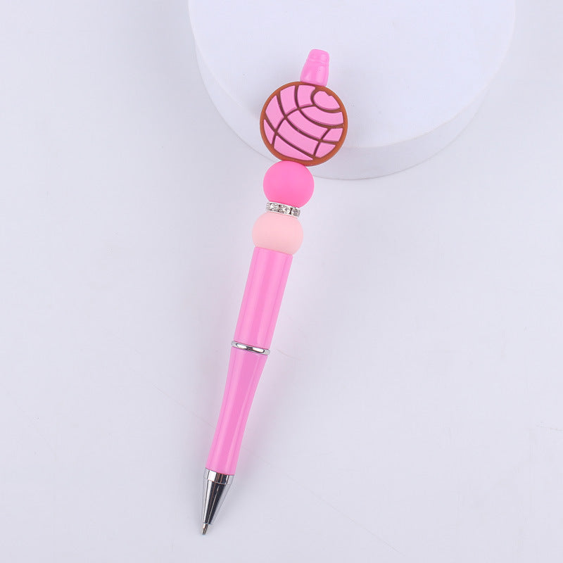 Animal Bee Dog Silicone Beaded Pens Handmade Novelty Pen Gift 7