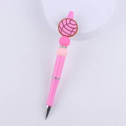 Animal Bee Dog Silicone Beaded Pens Handmade Novelty Pen Gift 7