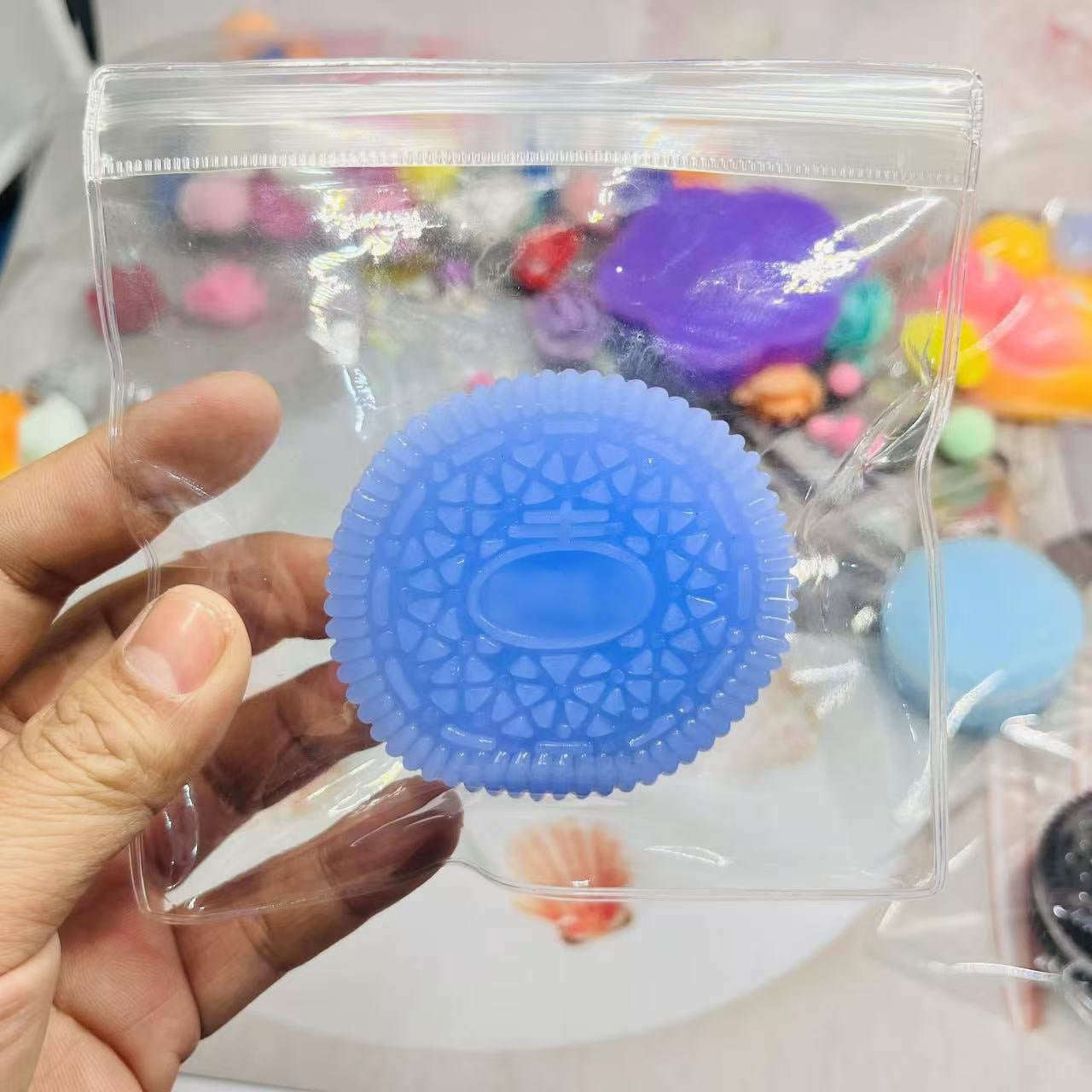 TPR Oreo Squishy Toy Stress Relief Sensory Squeeze Toy 8