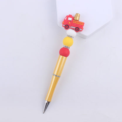Cartoon Pattern Silicone Beaded Pens Handmade Novelty Pen Gift 20