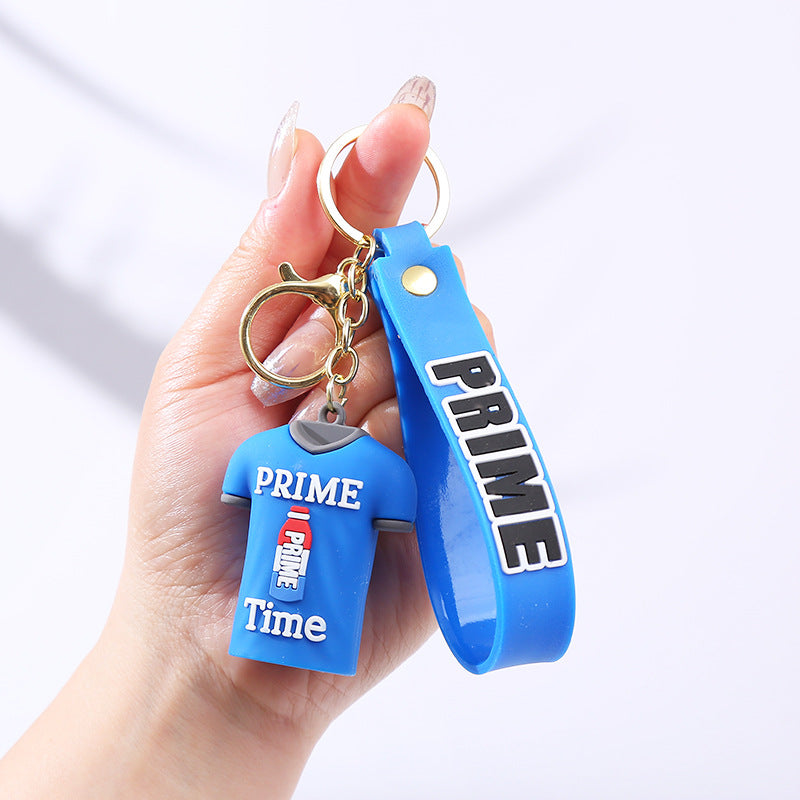 Prime Drink Soft Rubber T-Shirt PVC Keychain Charm 8