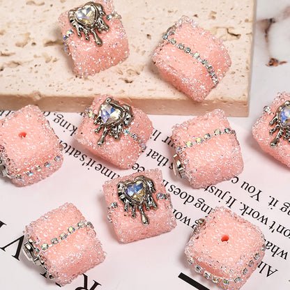 5pcs 21mm Crocore Square Acrylic Beads DIY Bracelet Making 9