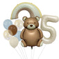 Teddy Bear Foil Balloon Set Birthday Party Decoration 20x15cm 7