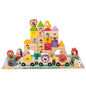 Wooden Building Blocks Educational Farm Toy for Kids
