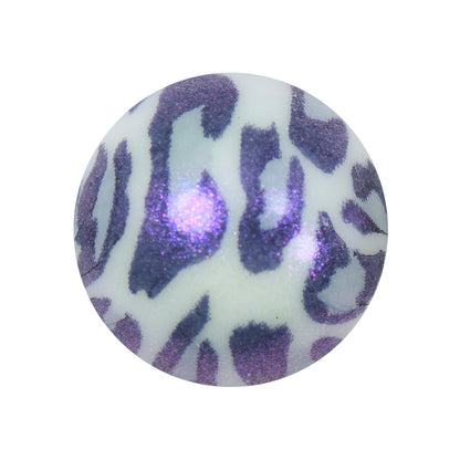 50pcs 15mm Color Reflect Changing Printed Silicone Beads 7