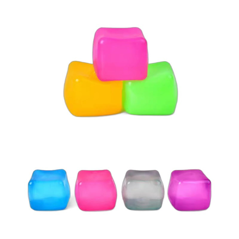 TPR Jelly Ice Cube Squishy Toy 5.5cm Sensory Stress Ball 5