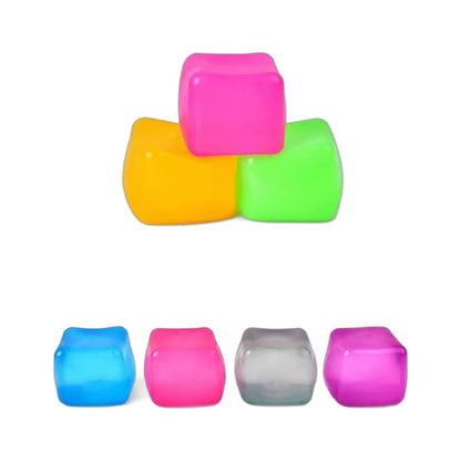 TPR Jelly Ice Cube Squishy Toy 5.5cm Sensory Stress Ball 5