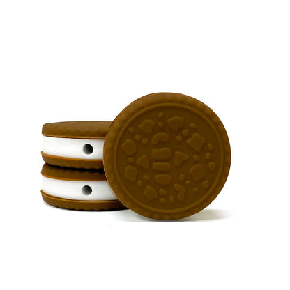 20Pcs Silicone 3D Focal Beads Macaron Sandwich Cookies With Hole 9