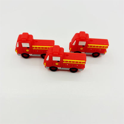 20pcs Silicone Focal Beads Fire Truck Holding Ladder Detail 3