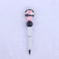 Cartoon Pattern Silicone Beaded Pens Ballpoint Pen DIY Craft Supplies 9