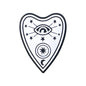 20Pcs Silicone Focal Beads Gothic Wind Heart With Eye and Book Design 7