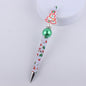 Santa Claus Snowman Silicone Beaded Pens Christmas Holiday Novelty Gift 20