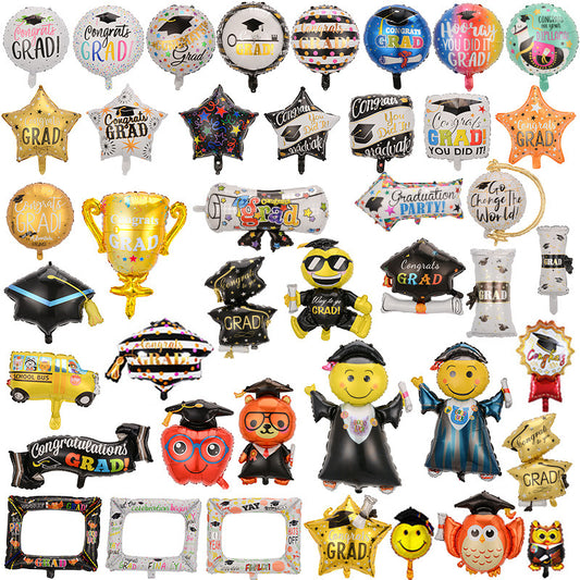 Graduation Foil Balloons Party Decoration Set 50pcs