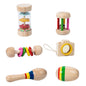 Wooden Montessori Toys Hand Bells Set for Toddlers