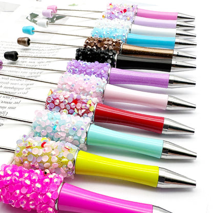 Resin Sequin Petal Beadable Ballpoint Pens DIY Craft Supplies