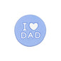 20pcs Silicone Focal Beads I Love Dad Printed Text 6