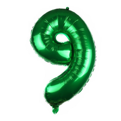 Medium Number Foil Balloons 32 Inch Aluminum 5pcs 55