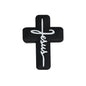 20pcs Silicone Focal Beads Jesus Cross Printed Text Design 2