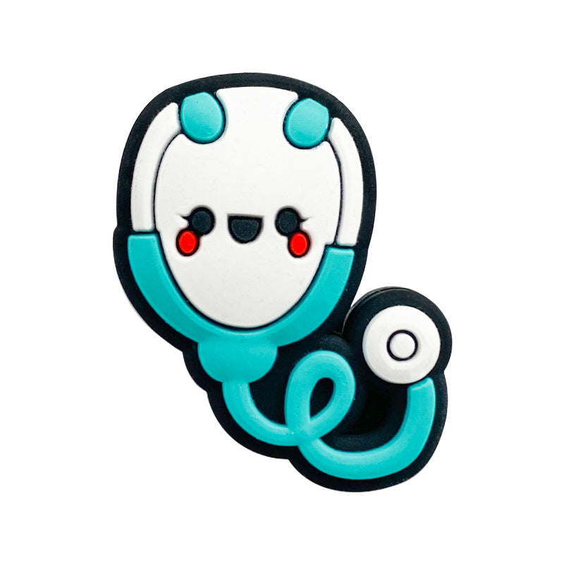 20pcs Silicone Focal Beads Nurse Stethoscope Front Facing Design 5