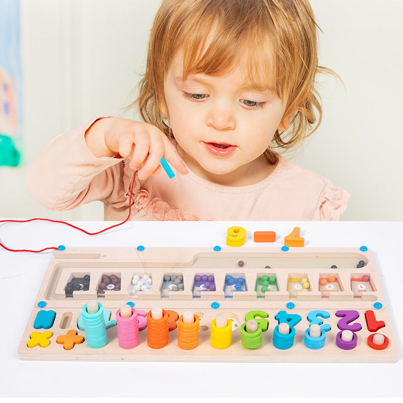 Wooden Montessori Toys Magnetic Numbers Counting Board for Kids 3