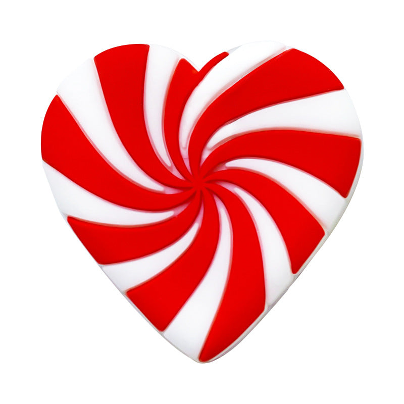 20Pcs Silicone Focal Beads Love Candy Macaron Windmill Design 7