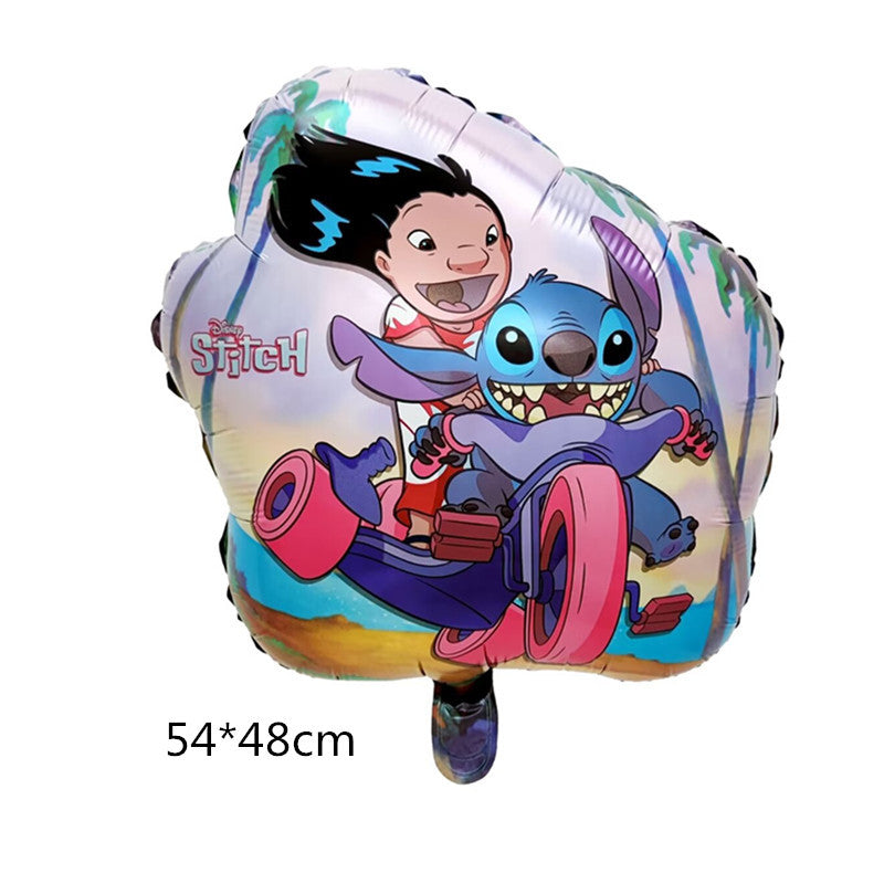 Stitch Foil Balloons Party Decoration Set 5pcs 15