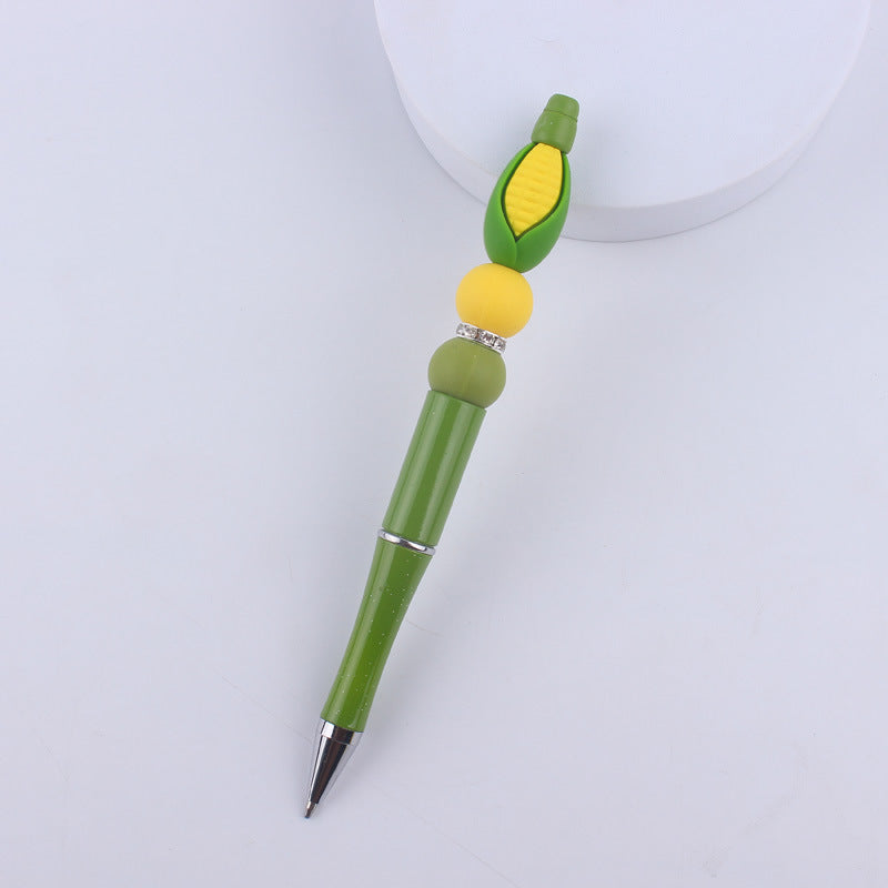 Fruit Silicone Beaded Pens Ballpoint Pens Handmade Office School Supplies 13