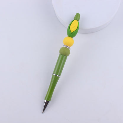 Fruit Silicone Beaded Pens Ballpoint Pens Handmade Office School Supplies 13
