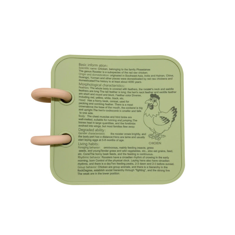 Silicone Baby Finger Training Flip Page Bath Teether 6