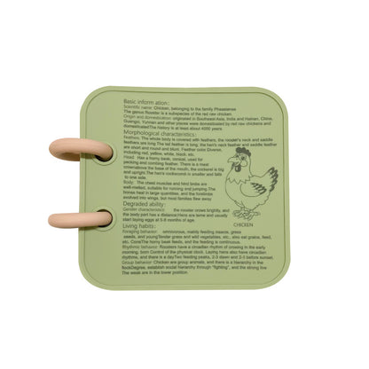 Silicone Baby Finger Training Flip Page Bath Teether 6