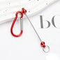 Beadable Carabiner Keychain Metal DIY Craft Supplies 5.4g 9