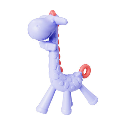 Giraffe Silicone Teether Baby Soothing Toy in Multiple Colors 13