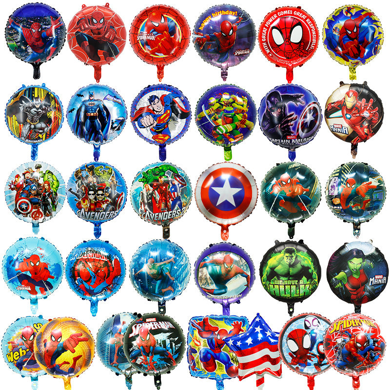 Superhero Round Foil Balloons Party Decoration 50pcs 18 Inch