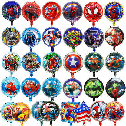 Superhero Round Foil Balloons Party Decoration 50pcs 18 Inch