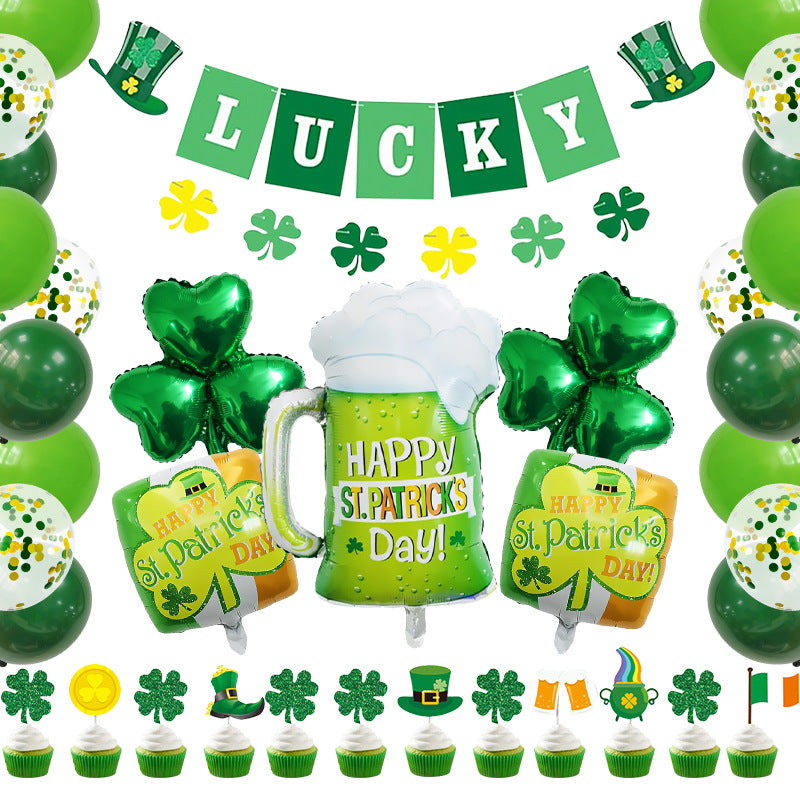 St. Patrick's Day Foil Balloon Set Party Decoration 3