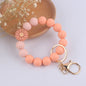 Daisy Rose Silicone Bead Wristlet Keychain 7