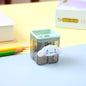 Cartoon Double Hole Manual Pencil Sharpener Plastic 4.8x4x4cm 14