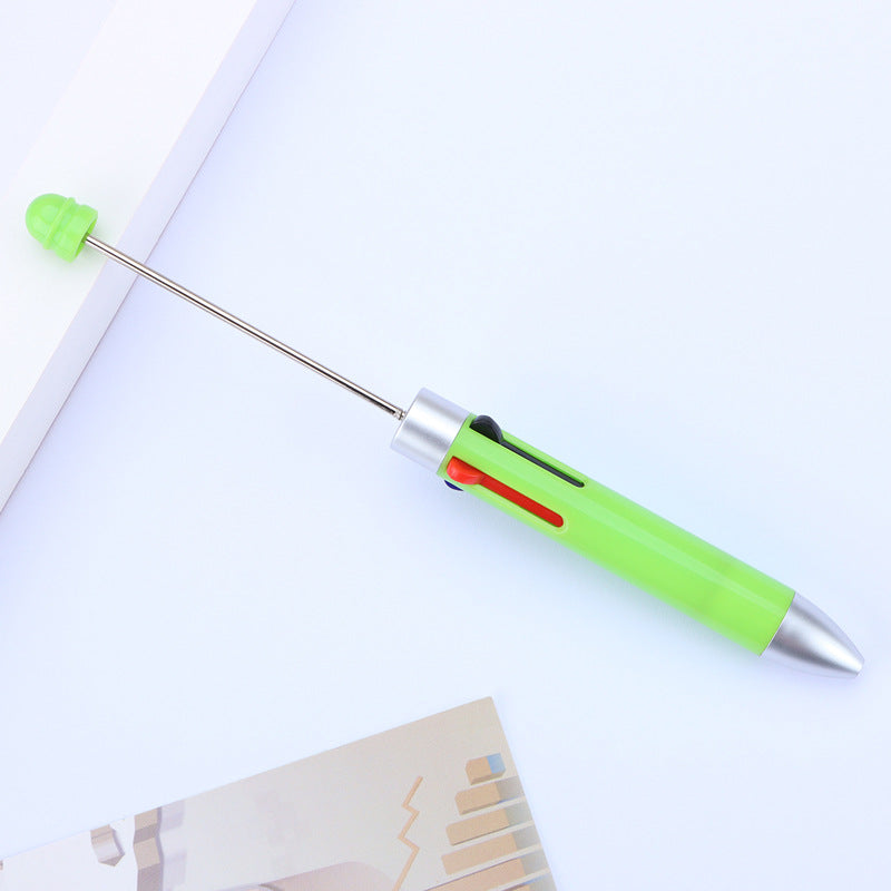 Four-Color Beadable Ballpoint Pens Bullet Tip 1.0mm DIY Craft Supplies 10