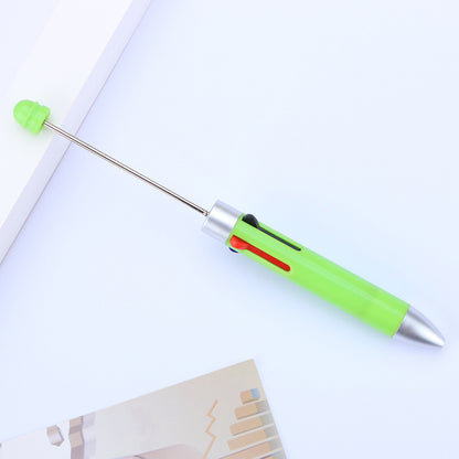 Four-Color Beadable Ballpoint Pens Bullet Tip 1.0mm DIY Craft Supplies 10