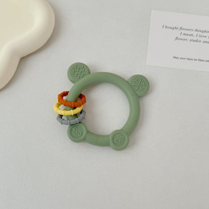 Silicone Animal Shape Teething Toy Hand Grip for Toddlers 6