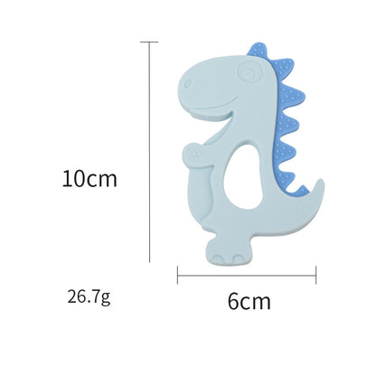 Dinosaur Silicone Teething Toy Baby Teether for Infant 7