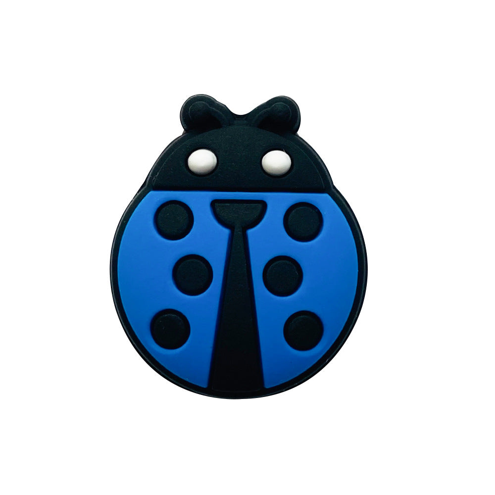 20pcs Silicone Focal Beads Beetle Front Facing Design 11